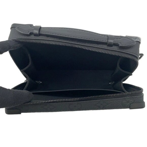 LOUIS VUITTON Handle ・ Soft Trunk Monogram/Taurillon Leather Noir M59163 - Picture 10 of 12